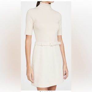 Size Small Theory Ivory Knit Combo Dress - EUC!